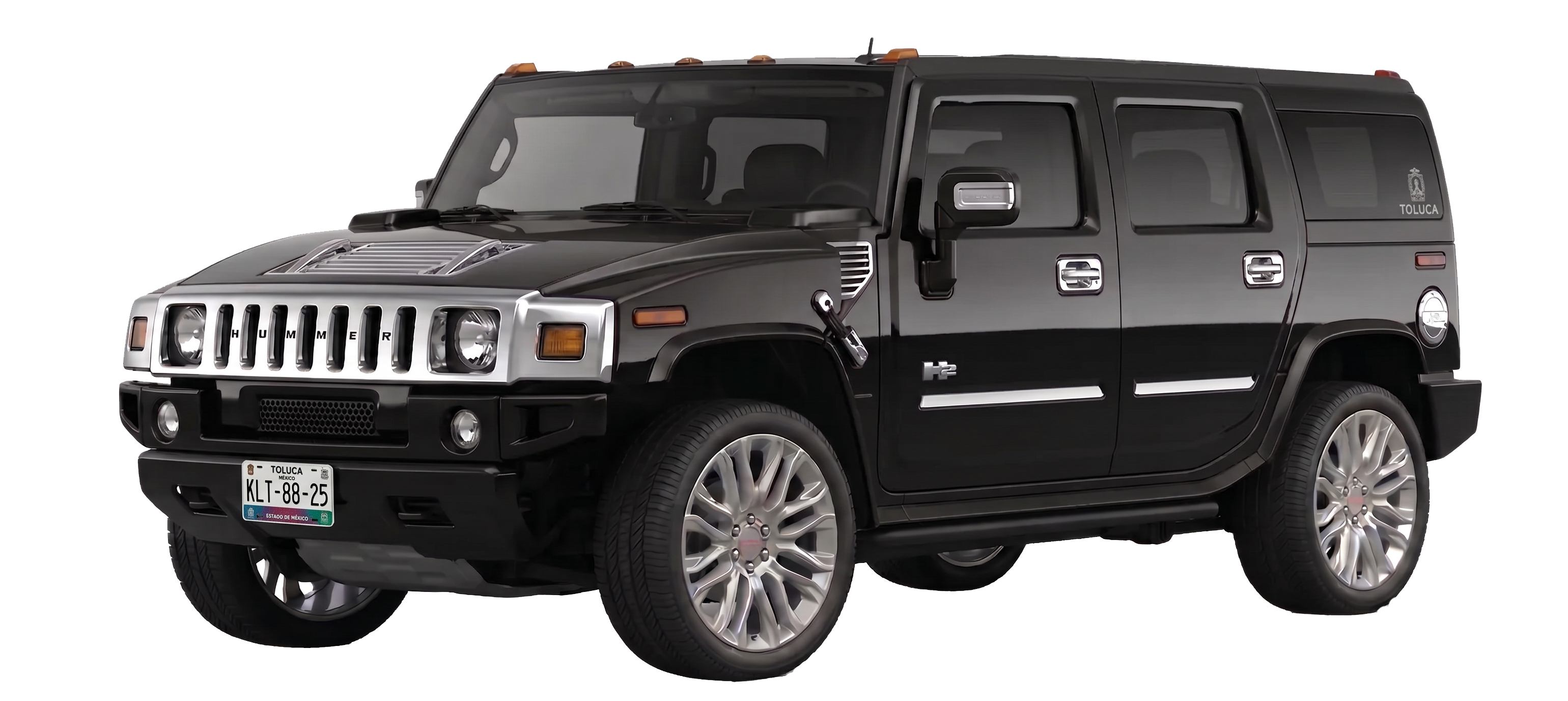 Limosina modelo hummer color negro